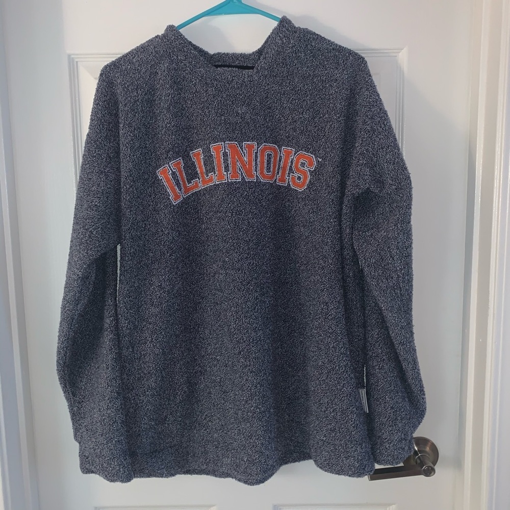 Illinois Wolly Threads Crew Neck Sweatshirt